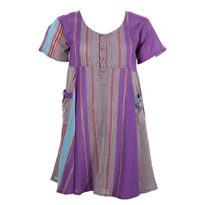 Patchwork Smock Dress