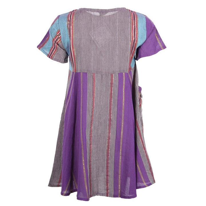 Patchwork Smock Dress