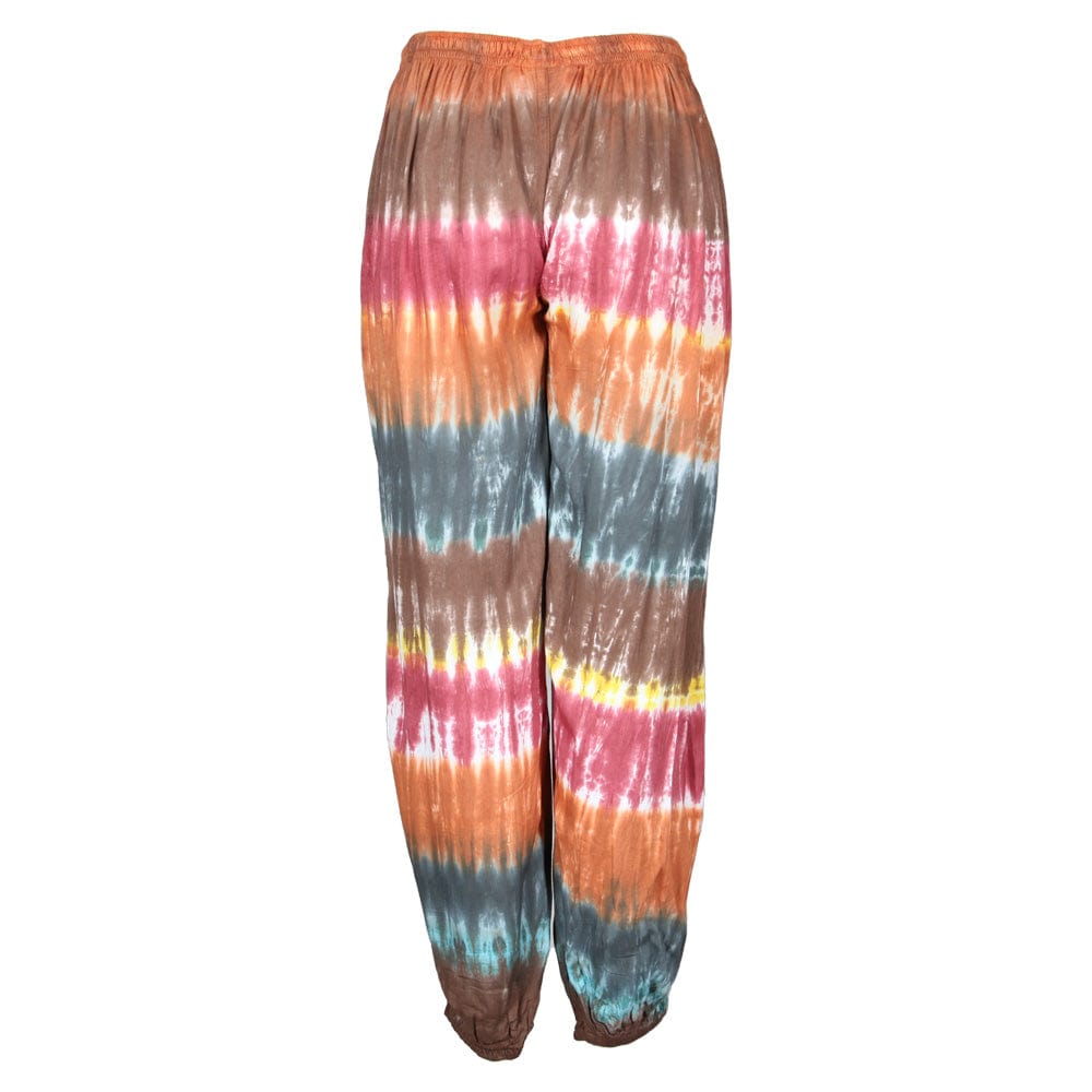 Autumnal Colours Tie Dye Jogger Pants