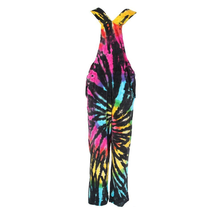 Tie Dye Velvet Dungarees