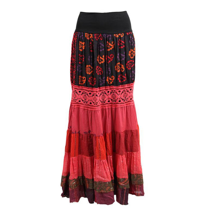 Tiered Maxi Skirt