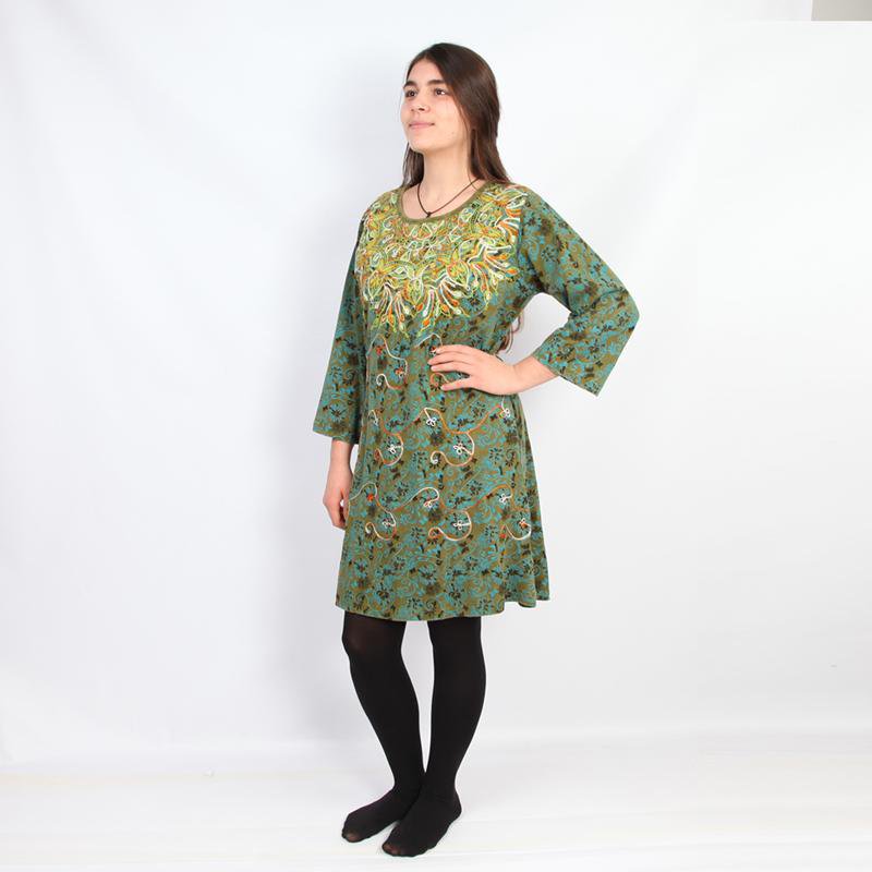 Embroidered Tunic Dress