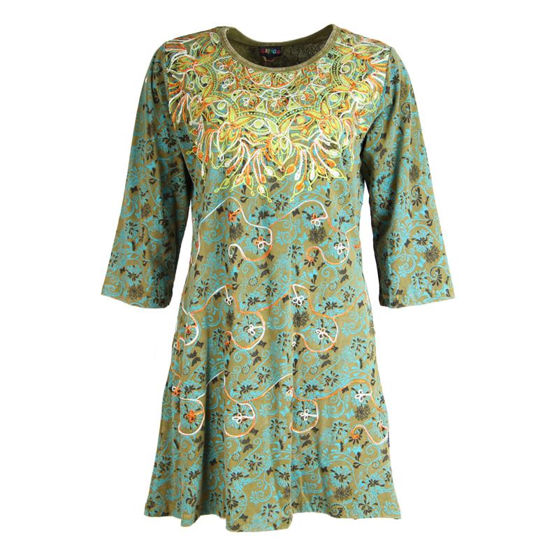 Embroidered Tunic Dress