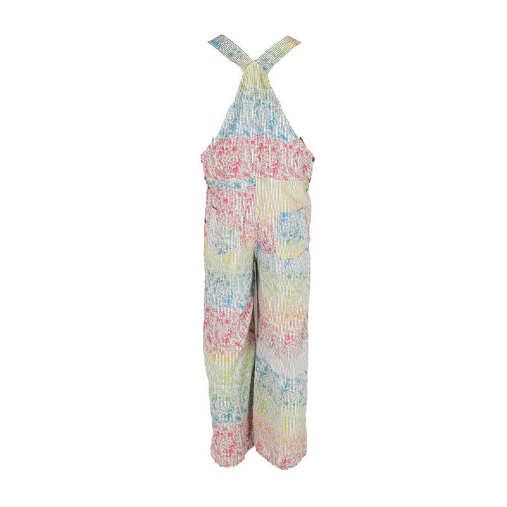 Rainbow Floral Print Dungarees