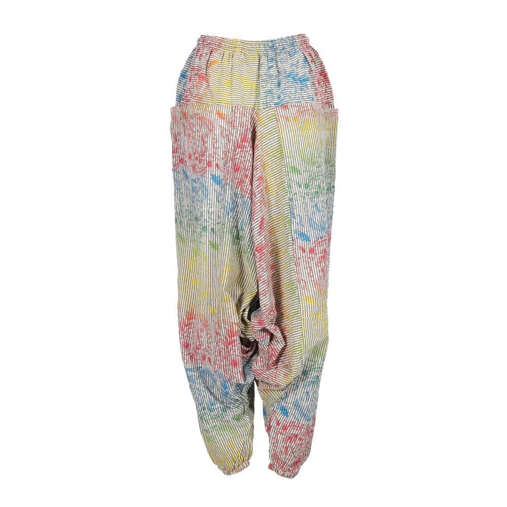 Floral Rainbow Print Harem Pants