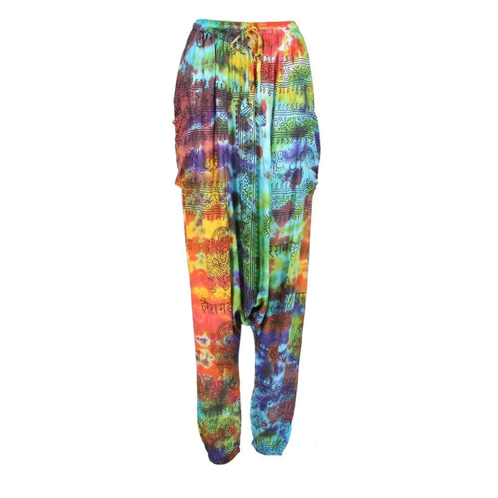 Tie Dye Drop Crotch Joggers