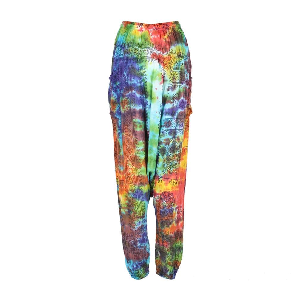 Tie Dye Drop Crotch Joggers