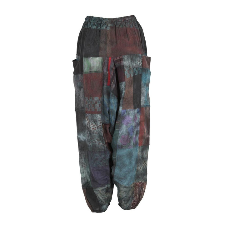 Overdyed Black Harem Pants