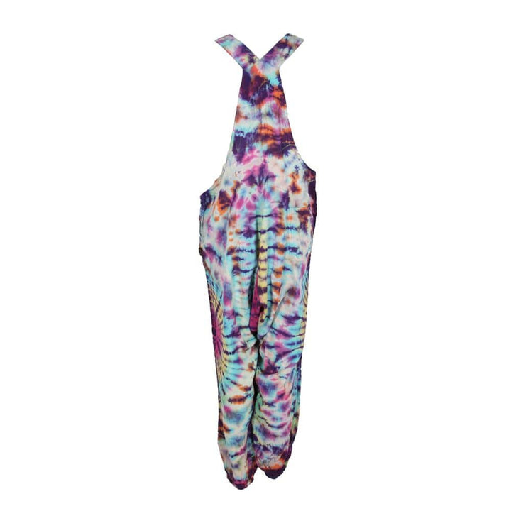 Purple Tie Dye Dungarees