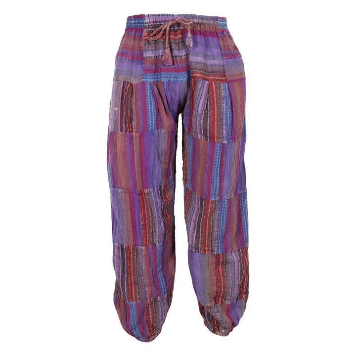 Overdyed Patchwork Genie Pants