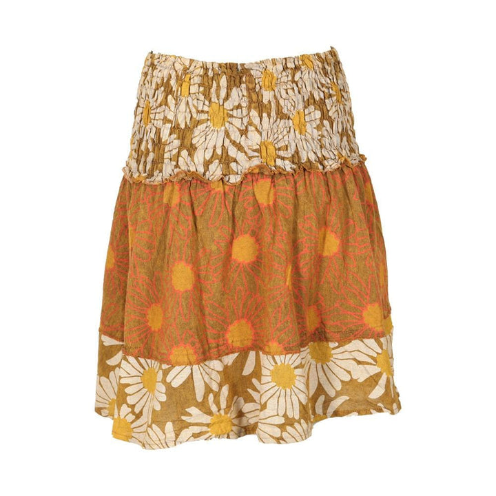 Flower Print Mini Skirt