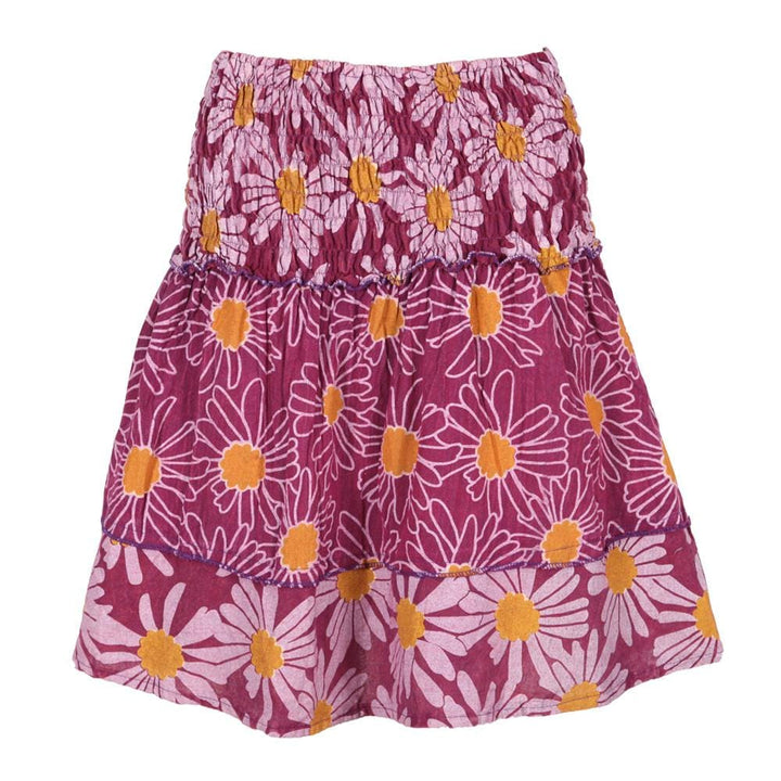 Flower Print Mini Skirt