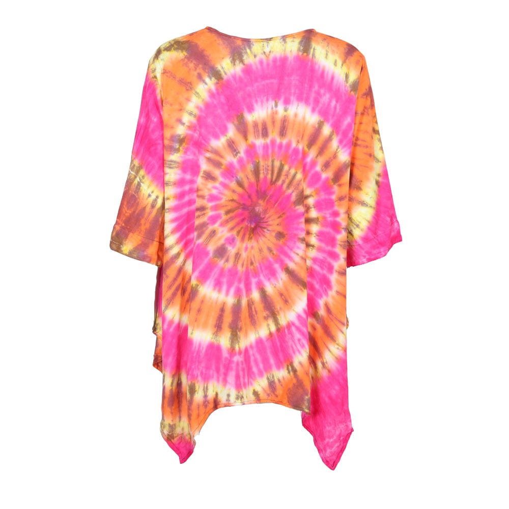 Tie Dye Batwing Poncho