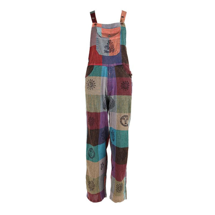 Men's Buffalo Check Dungarees