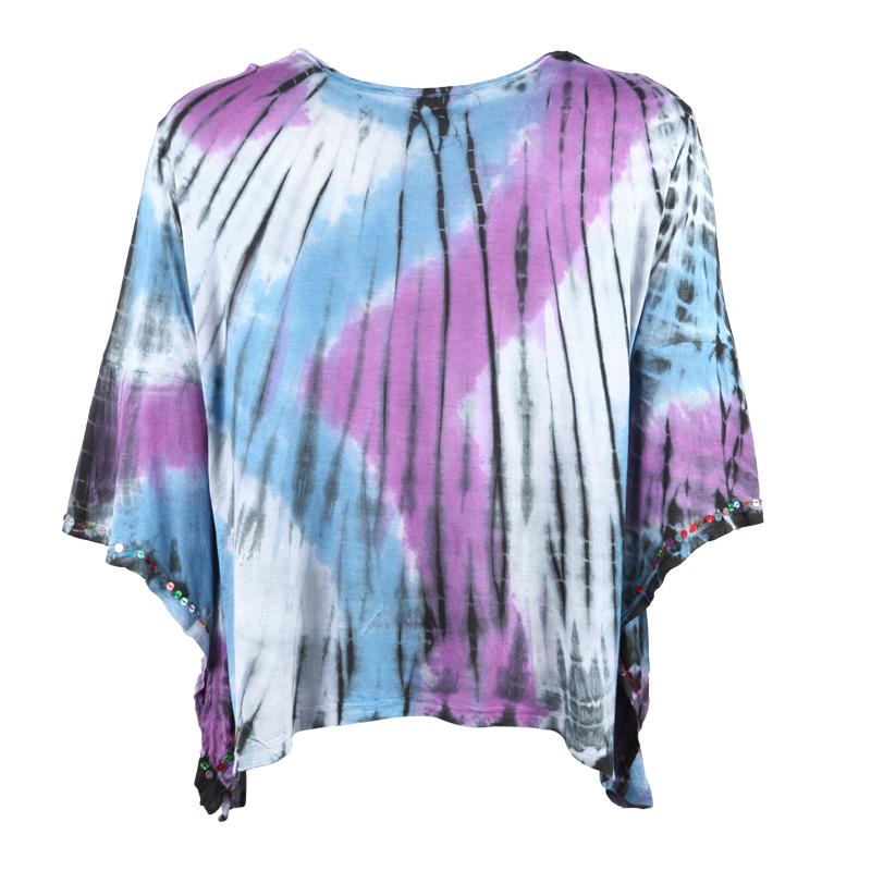 Tie Dye Angel Sleeve top