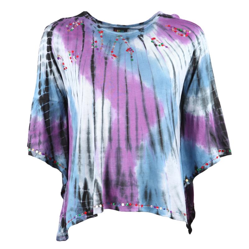 Tie Dye Angel Sleeve top