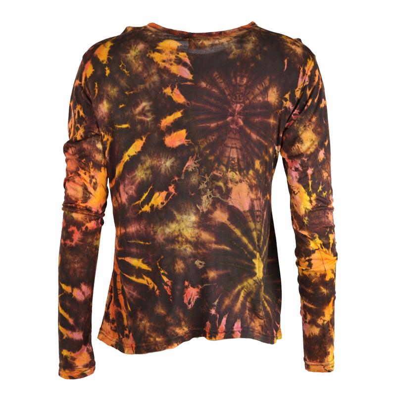 Autumn Tie Dye Long Sleeve Top