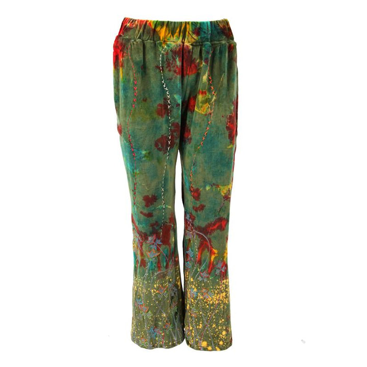 Tie Dye Velvet Flares