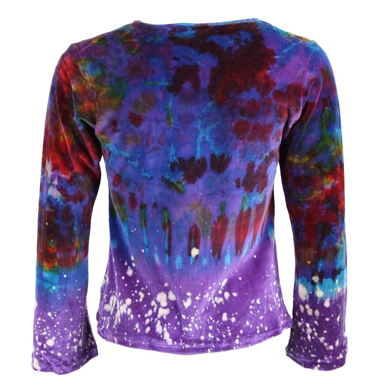 Velvet Tie Dye Long Sleeve Top