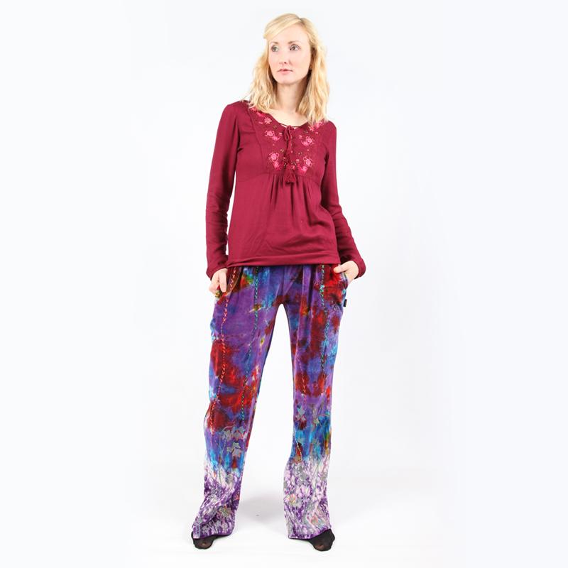 Tie Dye Velvet Flares