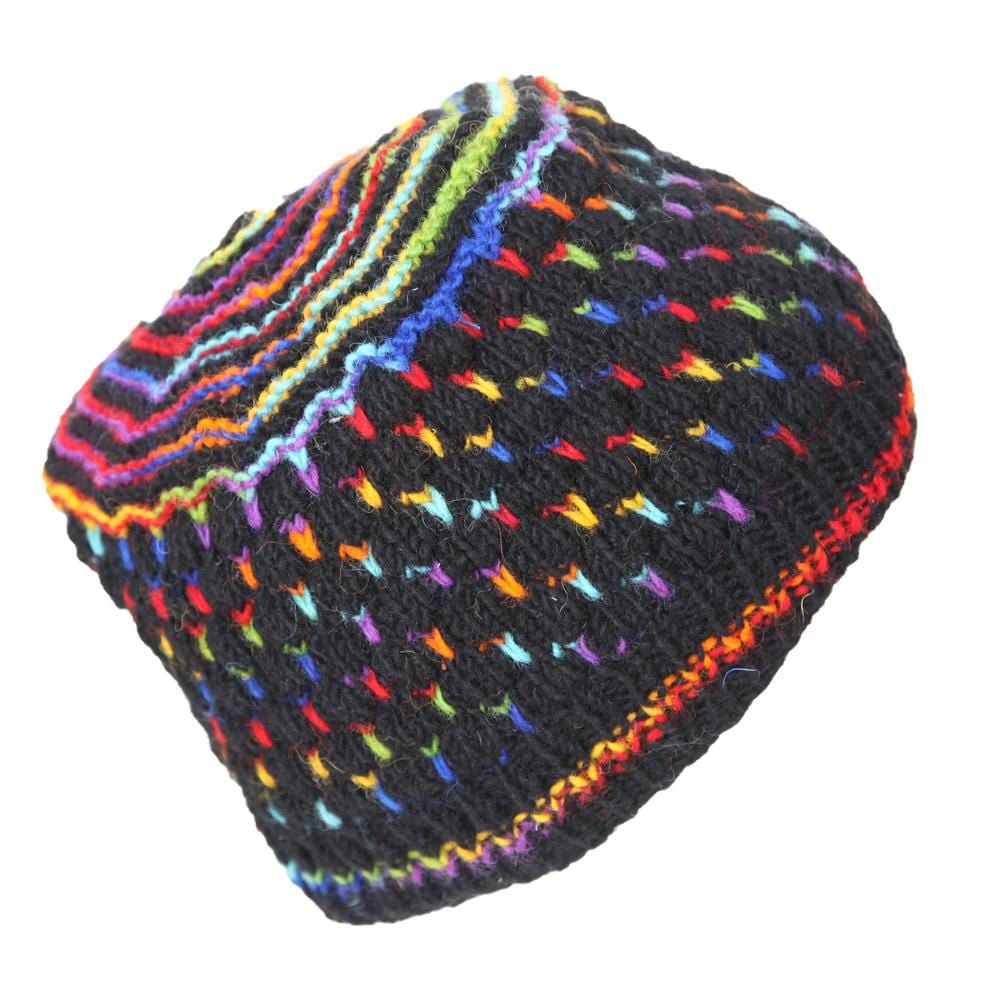 Rainbow Fleck Knitted Hat