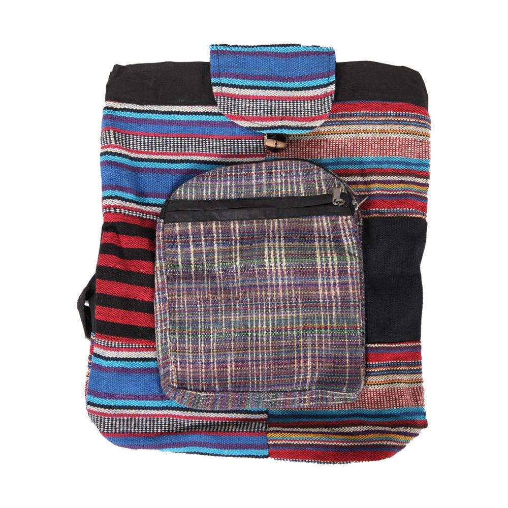 Patchwork Gheri Cotton Backpack..