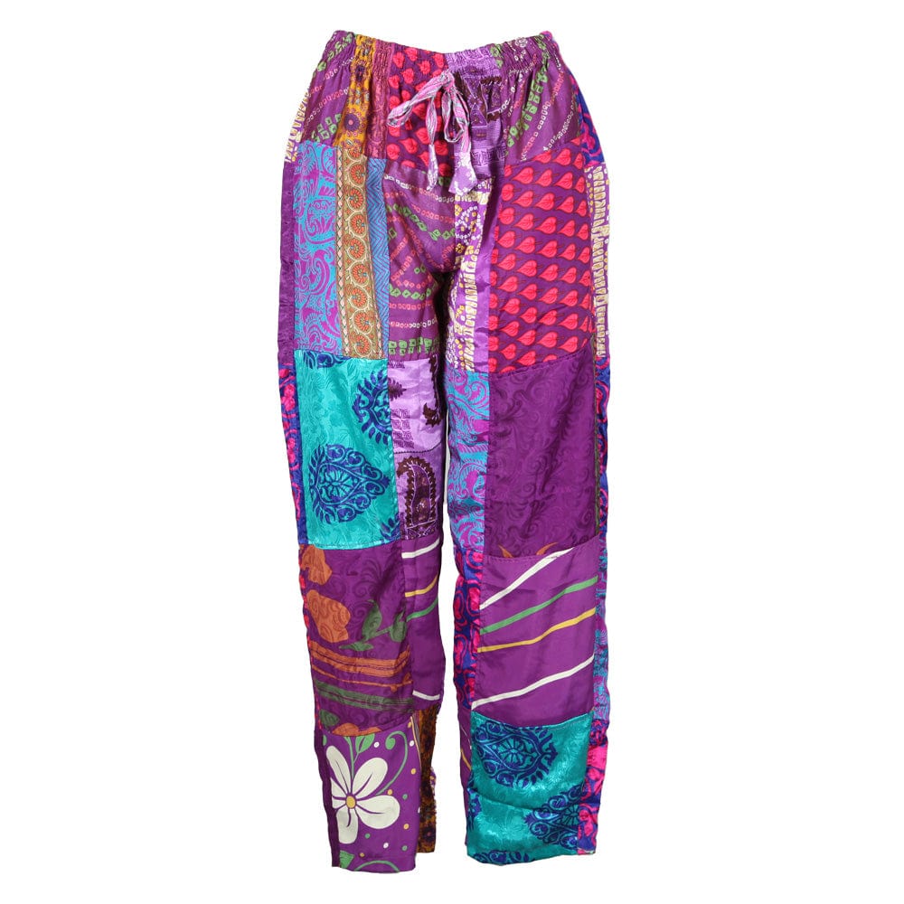 Patchwork Sari Drawstring Trousers