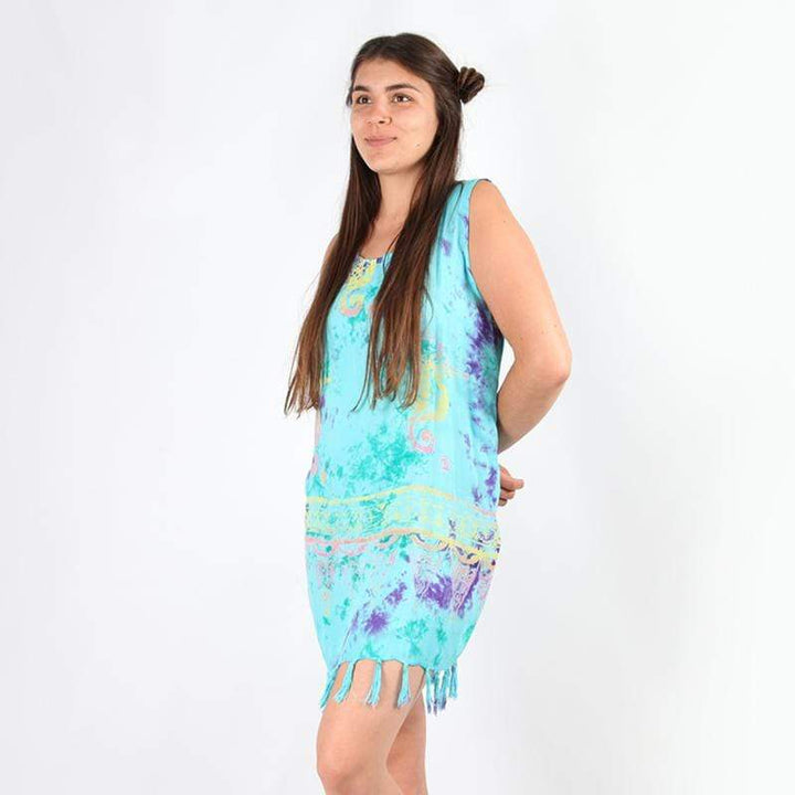 Tie Dye Batik Beach Dress