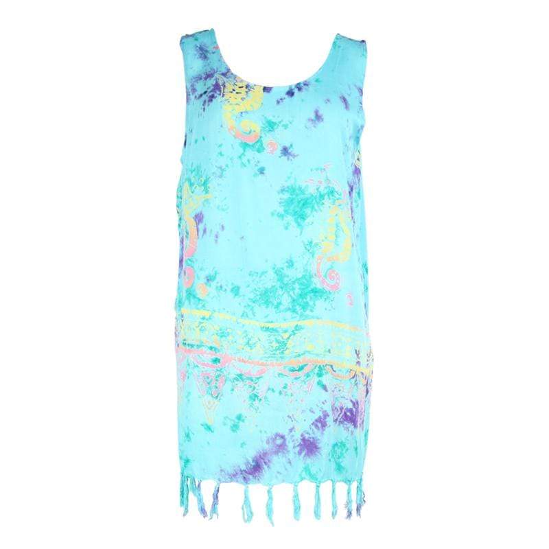 Tie Dye Batik Beach Dress