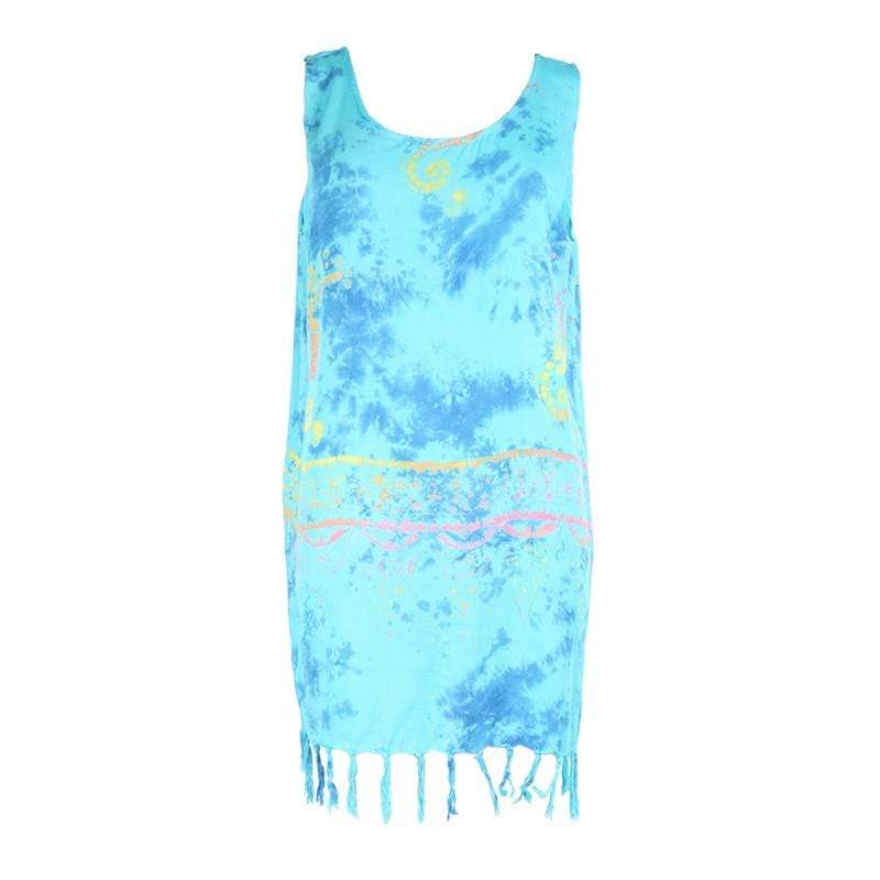 Tie Dye Batik Beach Dress