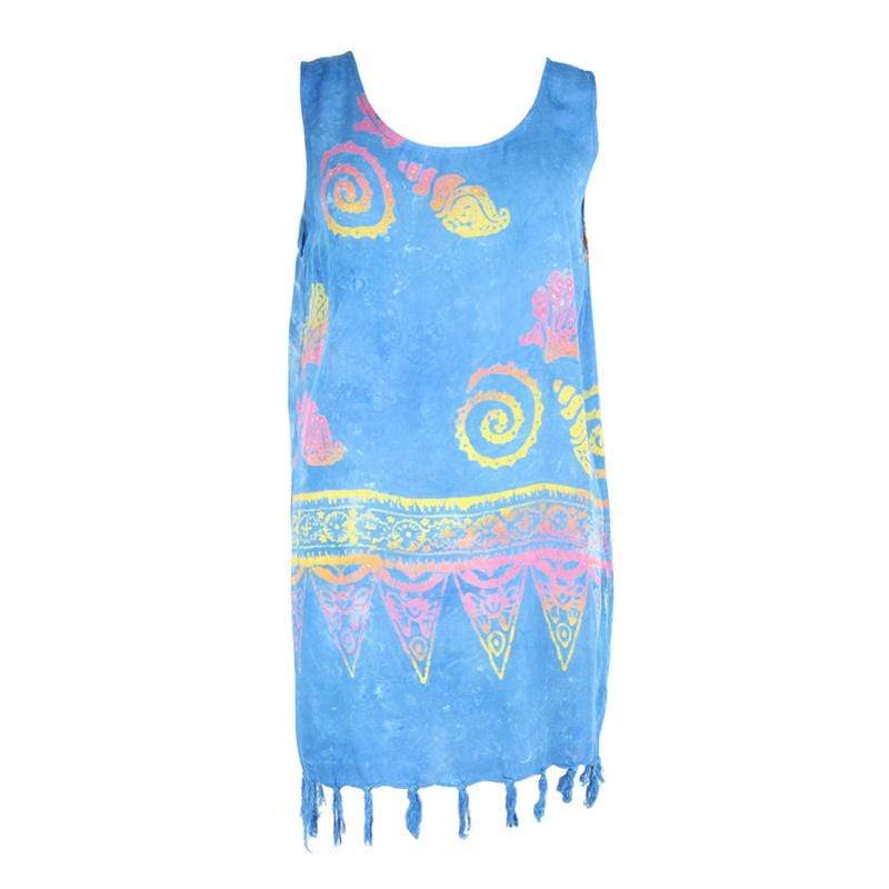 Tie Dye Batik Beach Dress