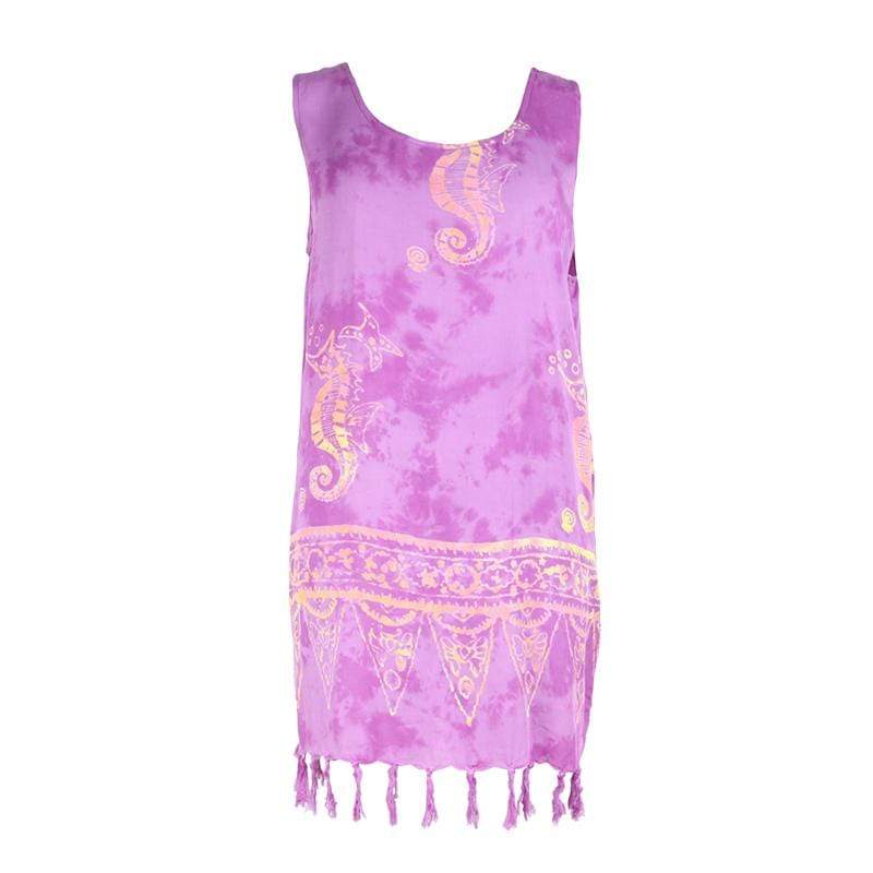 Tie Dye Batik Beach Dress