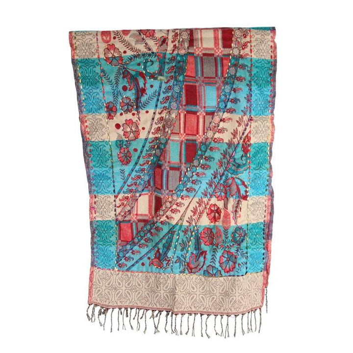 Embroidered Blanket Scarf