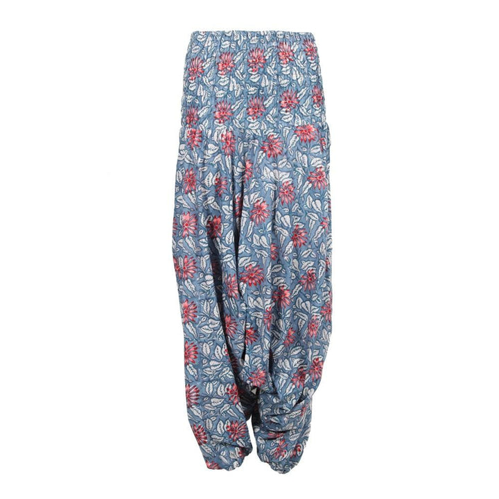 Floral Block Print Low Harems