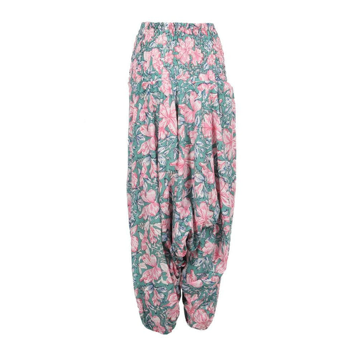 Floral Block Print Low Harems