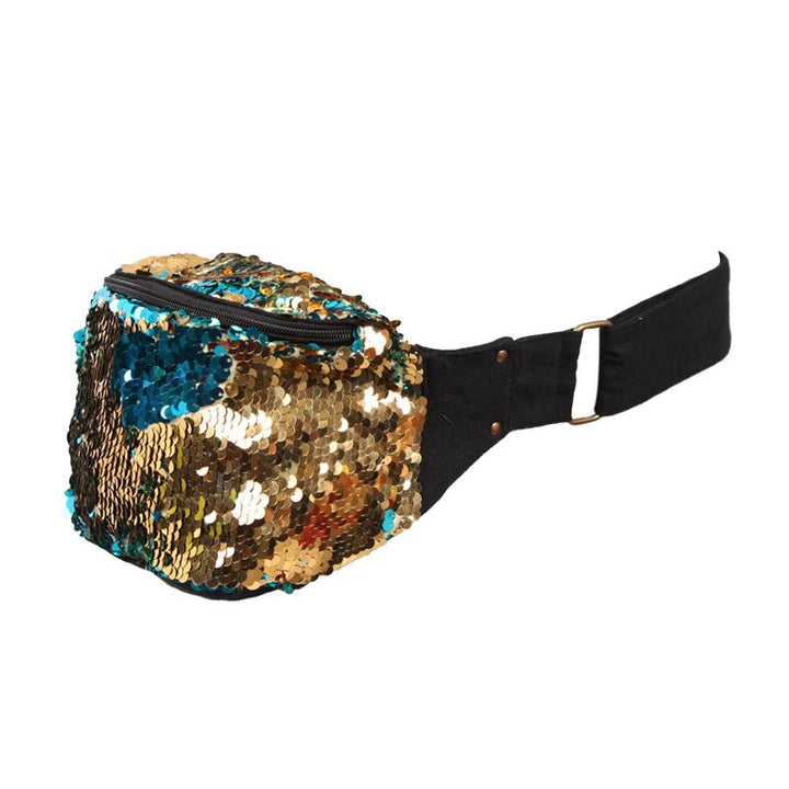 Two Tone Sequin Bum Bag