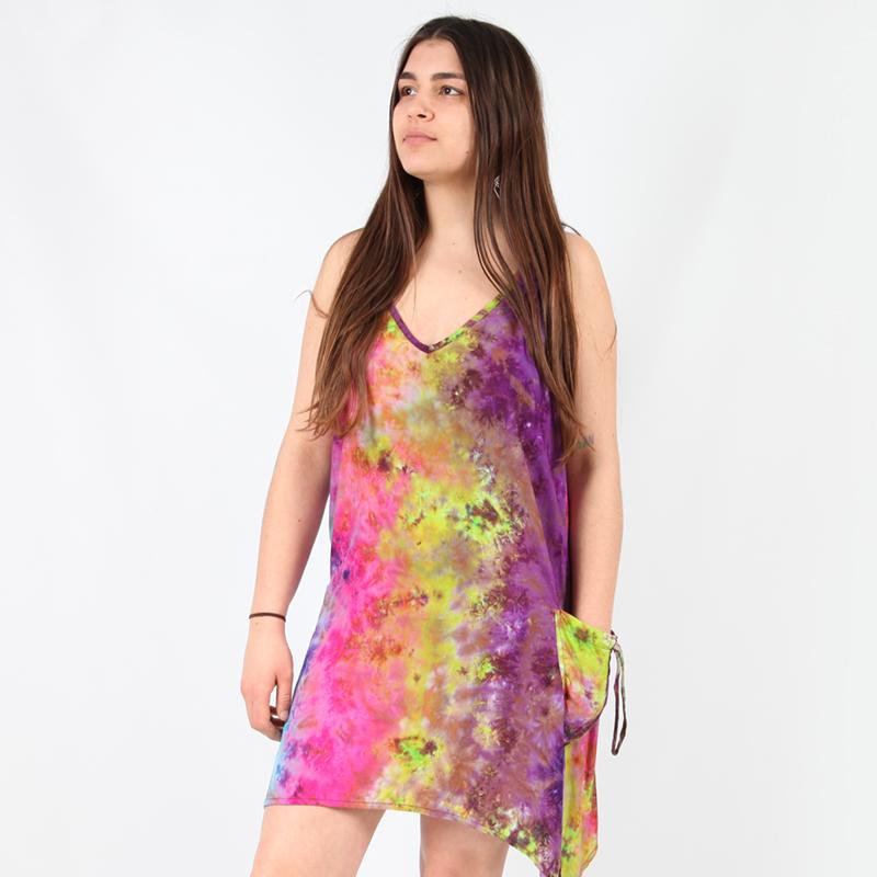 Hanky Hem Pinafore Tie Dye Dress