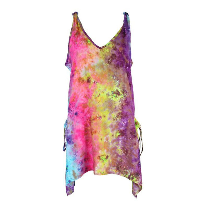 Hanky Hem Pinafore Tie Dye Dress