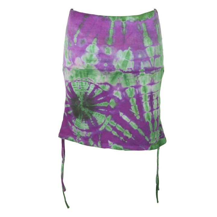 Side Drawstring Ruched Mini Skirt