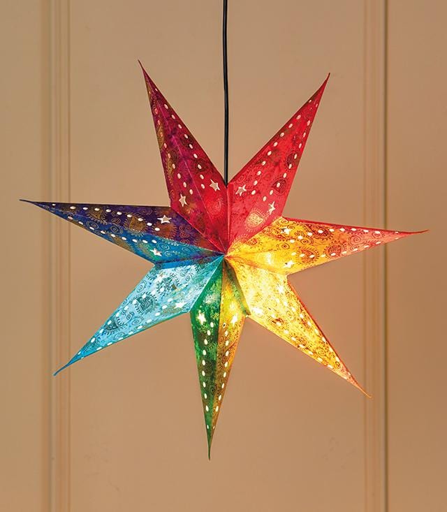 7-Point Rainbow Star Lamp Shade