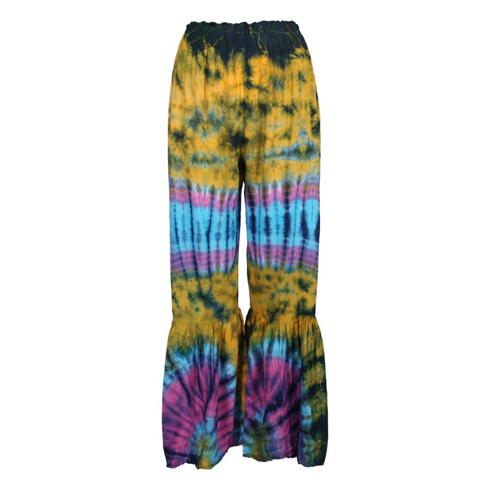 Tie Dye Bell Bottom Trousers