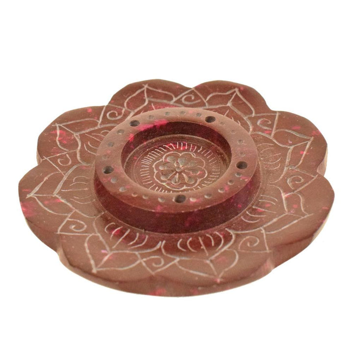 Soapstone Lotus Incense Holder