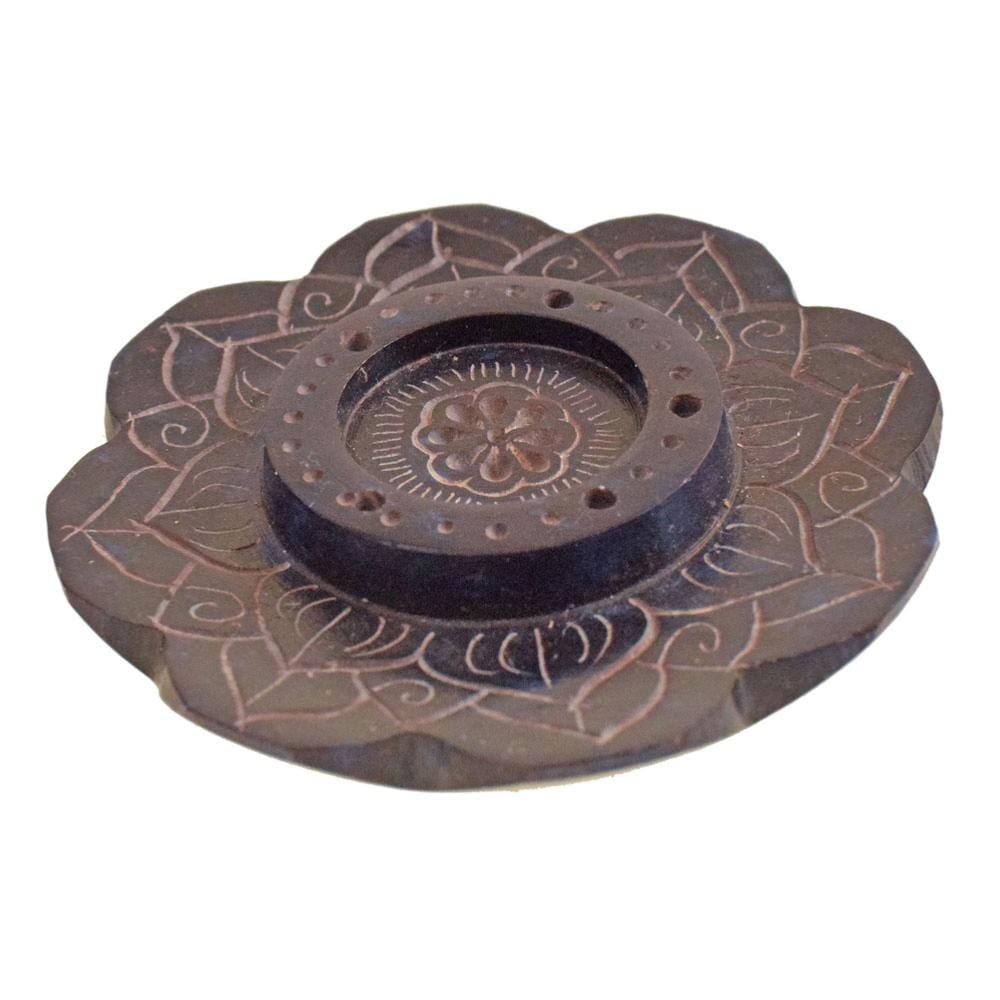 Soapstone Lotus Incense Holder