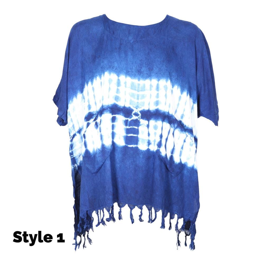 Indigo Tie Dye Top