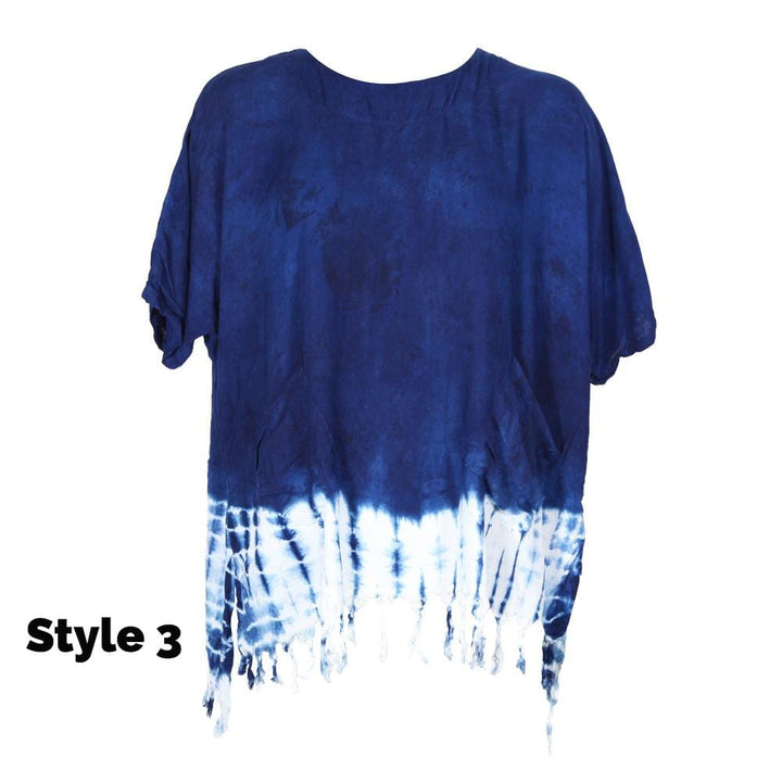 Indigo Tie Dye Top