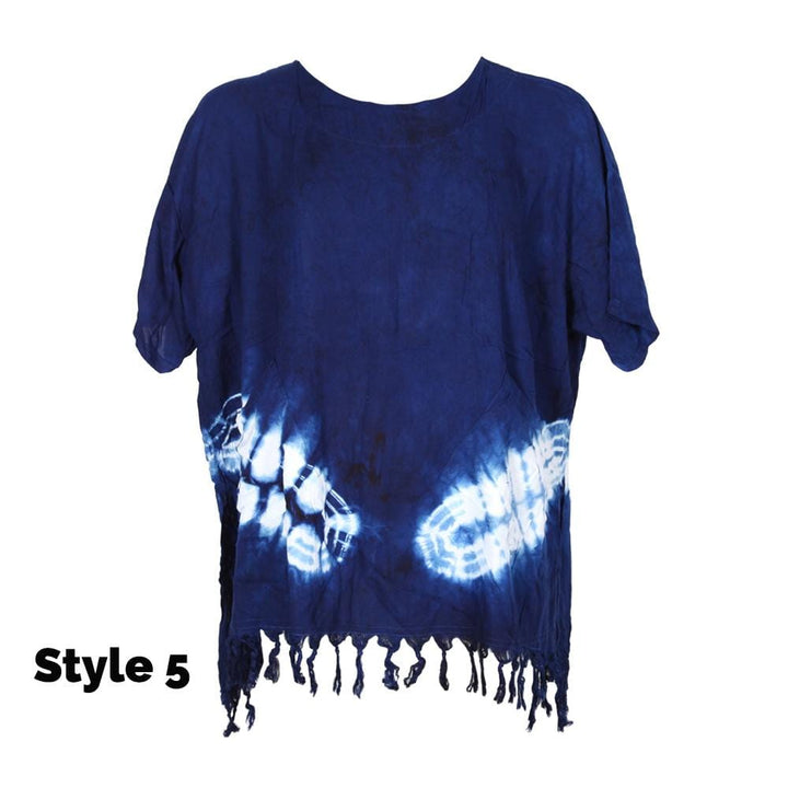 Indigo Tie Dye Top