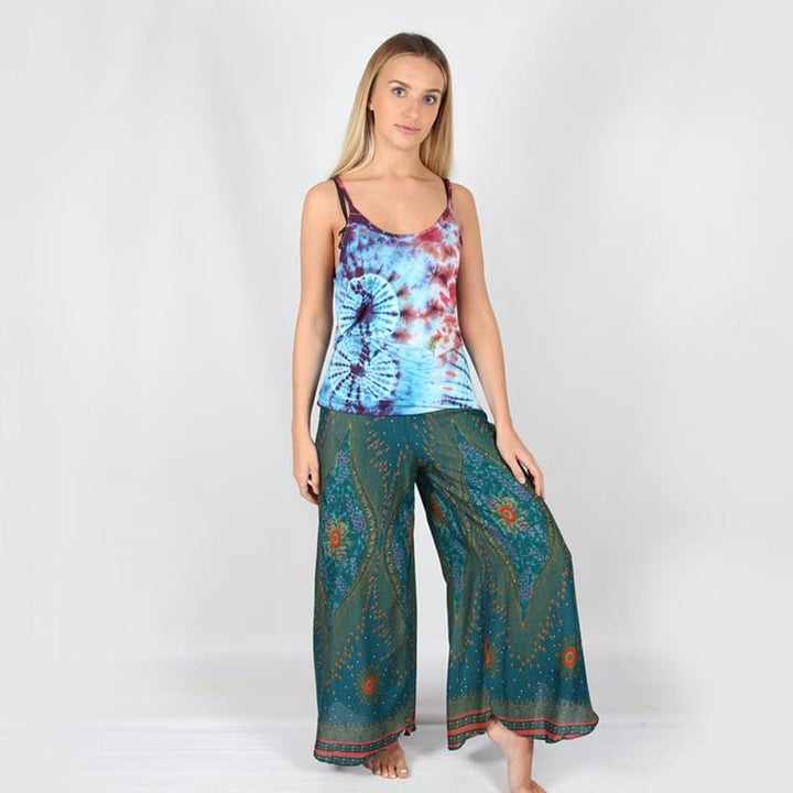 Peacock Print Trousers