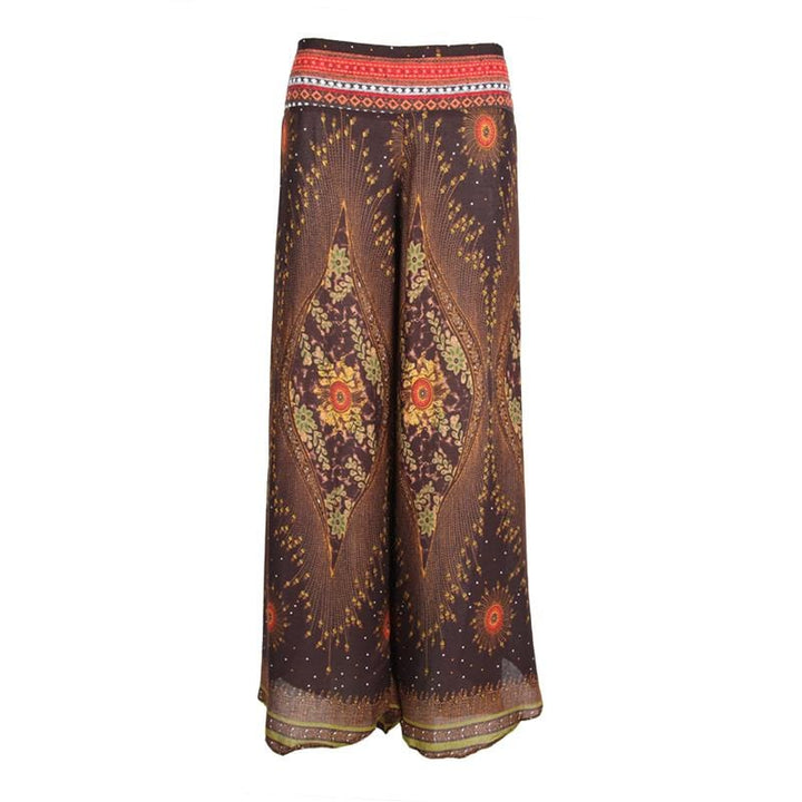 Peacock Print Trousers