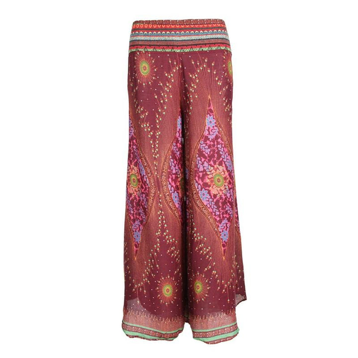 Peacock Print Trousers