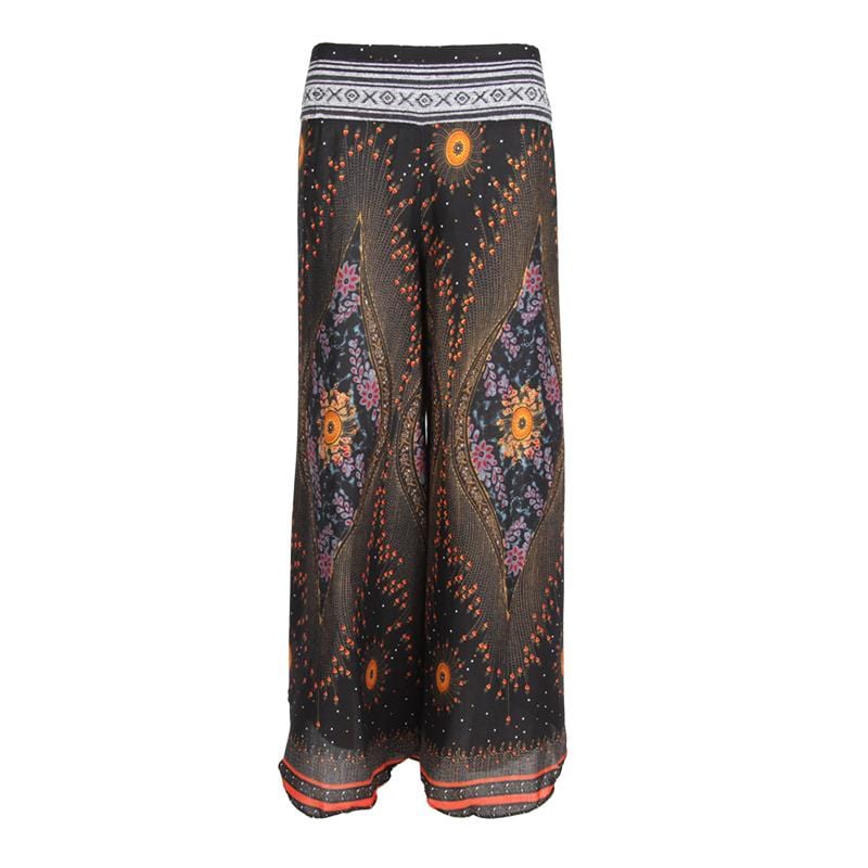 Peacock Print Trousers